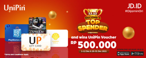 GRATIS UniPin Voucher Rp500,000 di JDID untuk Top Spender!